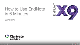 How to Use EndNote in 6 Minutes: Windows