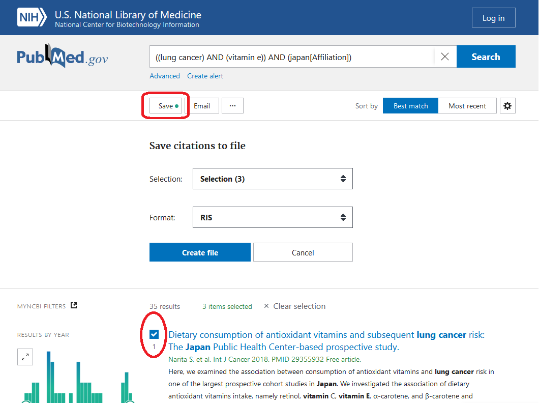 新 Pubmed のウェブページから文献情報を取り込む方法 Q A詳細 学術情報 論文作成支援 ユサコ株式会社